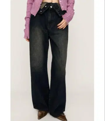 [ SLY ] LAYERED STRAIGHT DENIM 팬츠