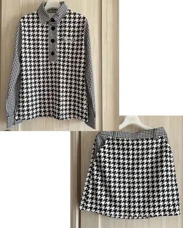 키스온더그린 하운드투스 체크 셋업