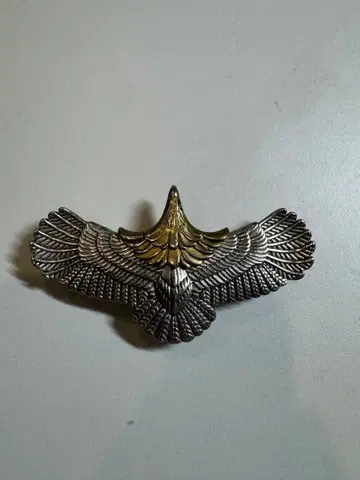 독수리 디자인 목걸이 탑 실버