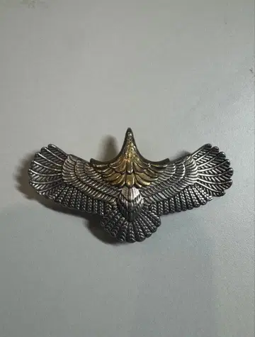 독수리 디자인 목걸이 탑 실버