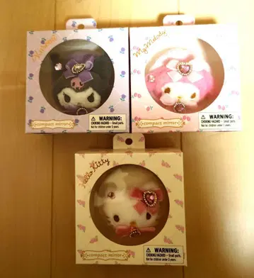 새상품 산리오 마스코트 포함 더블 거울 세트