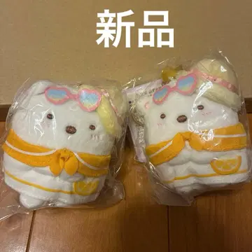 새상품 걸이 봉제 인형 시로쿠마 스미코구라시 펭귄 후르츠 바케이션