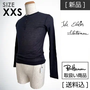 [ 새상품 ] The Elder Statesman 헨리넥 스웨터 XXS