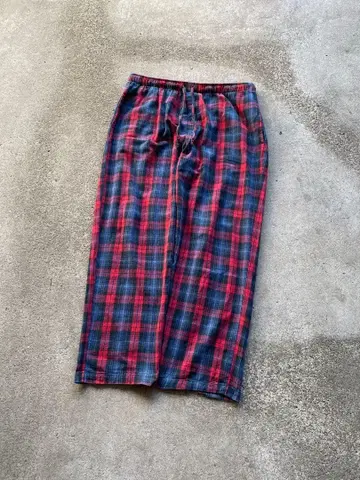 pierre cardin 와이드 체크 파자마 팬츠 이지 팬츠