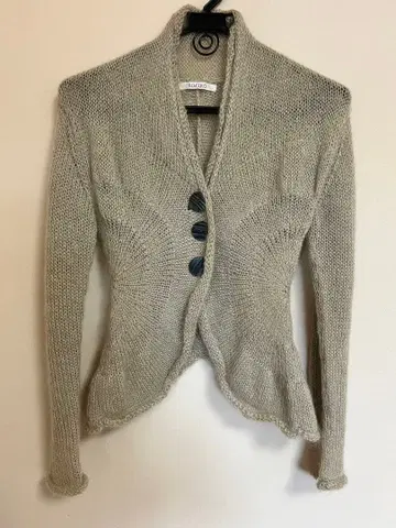 베이지 니트 가디건