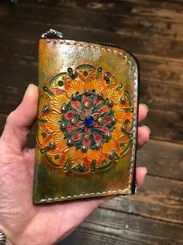 만화경 스탬프 미니 지갑