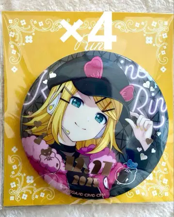 하피콜레 카가미네 린 캔뱃지 E 4점 세트