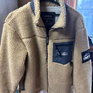 CAMP7 보아 자켓 M 사이즈 베이지