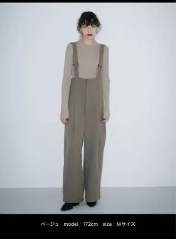 택 포함 새상품 HANNE 살로펫 오버롤 서스펜더 트라우저