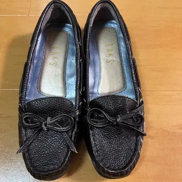 DAKS 블랙 로퍼 23cm