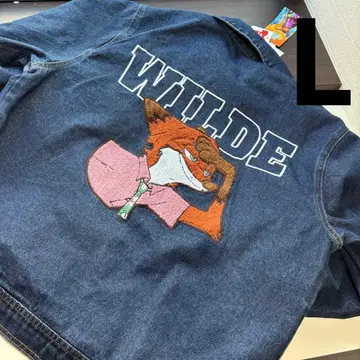 아베일 주토피아 닉 사가 자수 G 자켓 데님 디즈니 새상품 L