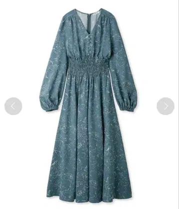 새상품급 FRAY.I.D 라인 아트 프린트 원피스