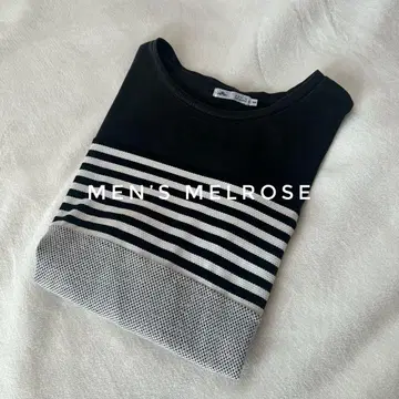 MEN'S MELROSE 스트라이프 반팔 셔츠