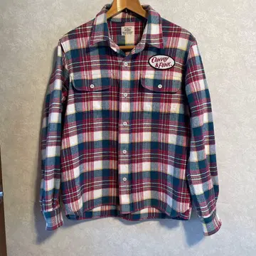 CONVOY & FUNK 체크 무늬 긴팔 셔츠 M