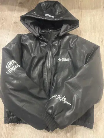 ANAPGIRL 인조 가죽 다운 M 사이즈