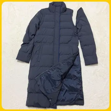 컨디션 최상 Theory 롱 다운 코트 2way 베스트 P 사이드 척