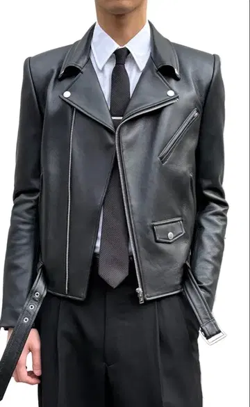 존 로렌스 설리번 램 가죽 더블 라이더 재킷