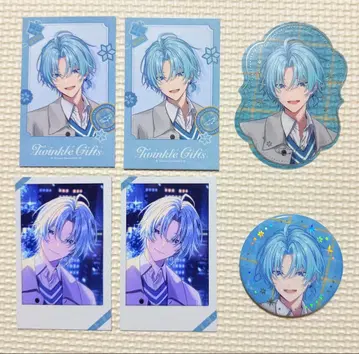 나기사 트라웃 니지산지 윈터 데이트 폴라로이드풍 카드 캔뱃지