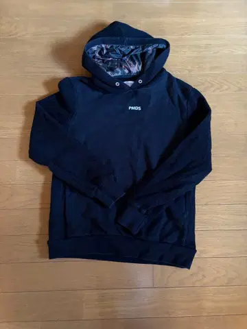 PMDS 블랙 후드 부착 후드티