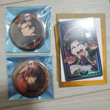 귀멸의 칼날 토미오카 기유 무라타 캔 배지 할로윈 클리어 카드 무라타