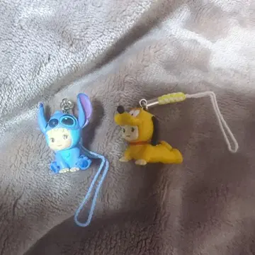 큐피 스티치 플루토 인형옷 스트랩