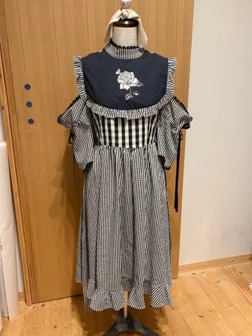 meimmeim 원피스 로즈 체크