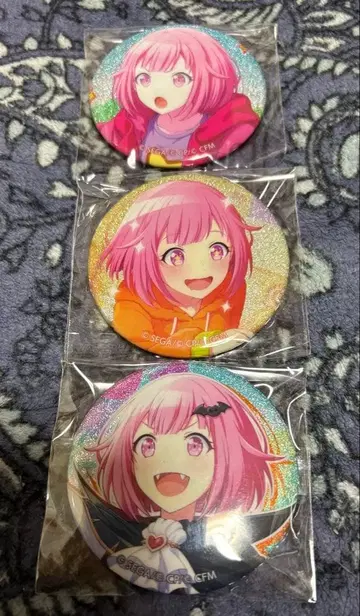 프로세카 글리터 캔뱃지 3개 호우 에무 묶음 판매 특훈 전