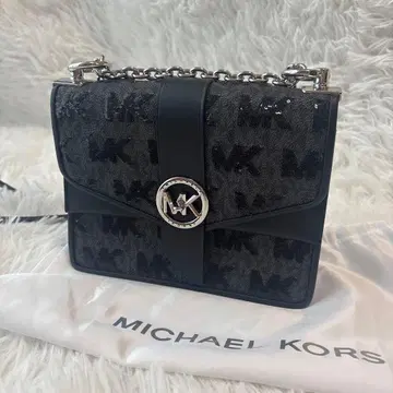 새상품급 MICHAEL KORS 숄더백 스팽글 블랙