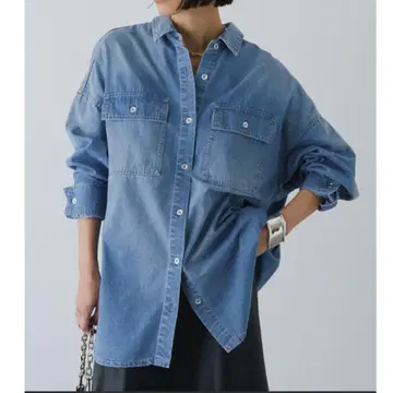 LOUNGEDRESS 라운지 드레스 오버 데님 셔츠