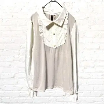 12500 엑시즈팜 블라우스풍 절개 풀오버