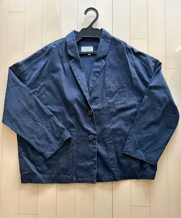 GALLEGOS DESPORTES 네이비 노카라 자켓 M