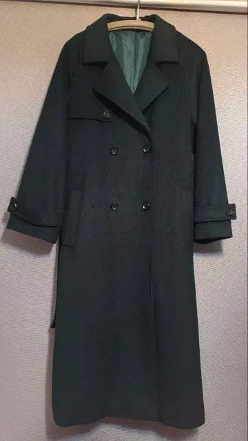 LVEU. 울 트렌치코트 블루