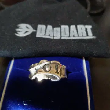 DAgDART 실버 물결 모양 반지 멋져요 사이즈 10호