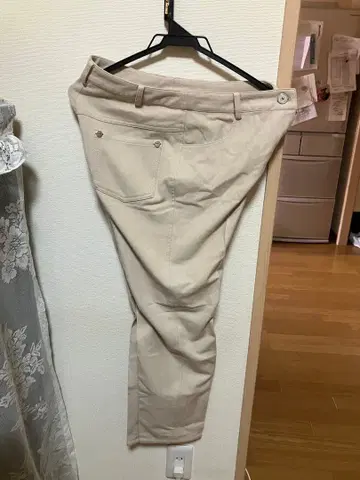 피코네 슬림핏 치노 팬츠 베이지 화이트 38