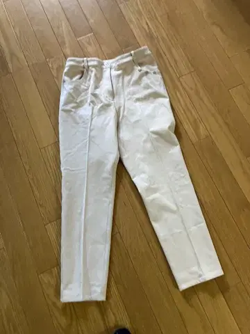 피코네 슬림핏 치노 팬츠 베이지 화이트 38