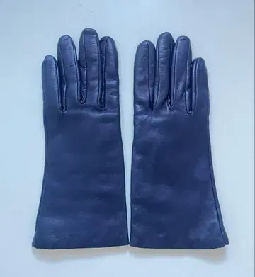 Senntonet 장갑 다크 블루 가죽 롱그로브 사이즈 7