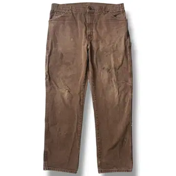 디키즈 덕지 페인터 팬츠 브라운 페이드 그런지 38