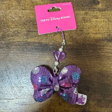 [미사용] 미니 마우스 리본 스트랩 스팽글 디즈니 갸루