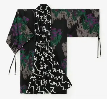 소우소우 모스린 궁중 소매 이중 기모노 문 x 코린 L