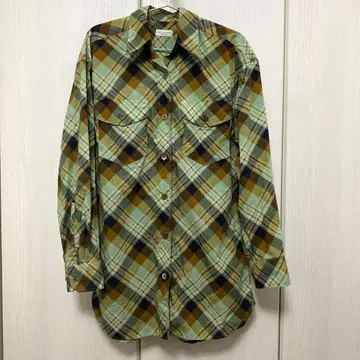 DRIES VAN NOTEN 드리스 체크 무늬 코튼 셔츠 XS