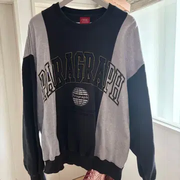 Paragraph P08 크루넥 트레이닝복 그레이/블랙