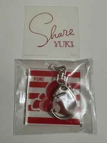 YUKI 아크릴 키링과 오리지널 스티커