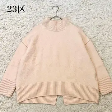 새상품급 23구 울 캐시미어 블렌드 스탠드넥 니트 44 최근 세탁 가능