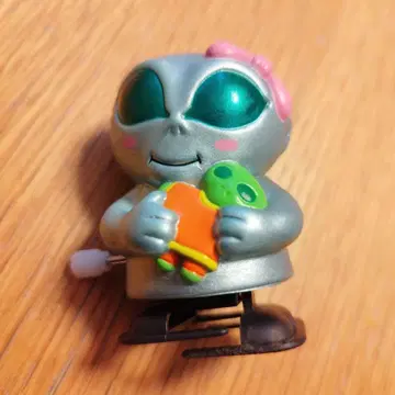 [ 희귀/1997년제 ] 에이리언 태엽 피규어 우주인 레트로 당시물