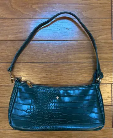 peta + jain 악어 엠보싱 숄더백 그린