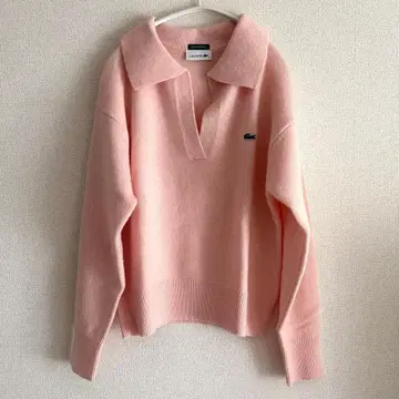 [ 완판템 ] SNIDEL 라코스테 별주 스키퍼 니트 풀오버 로고 자수