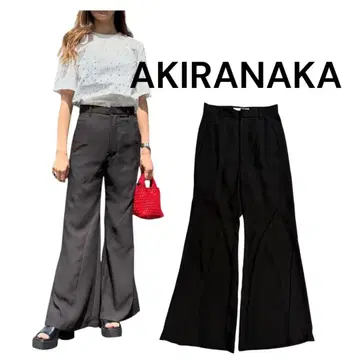 AKIRANAKA 블랙 스테디셀러 플레어 팬츠