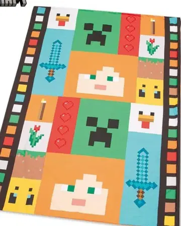 마인크래프트 이불 커버 싱글 롱 사이즈 150 x 210cm