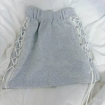 Darich 레이스업 맨투맨 미니 스커트