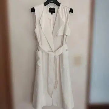 BANANA REPUBLIC 화이트 롱베스트